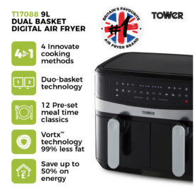 Tower 9L Air Fryer 2